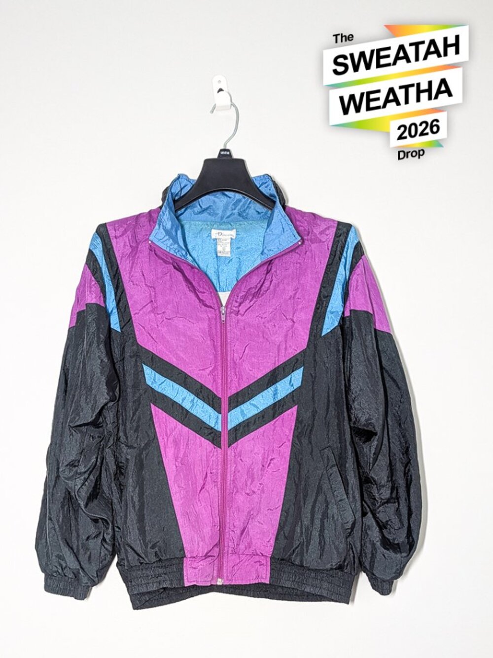 Vintage Bocoo Colorblock Windbreaker 90s Retro Jacket Size M Nylon Bright Y2K